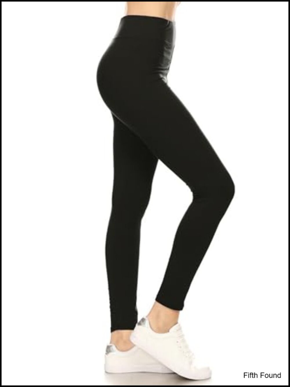 High Waisted No-Roll Leggings 3 Inch Waistband Full Length Yoga Pants